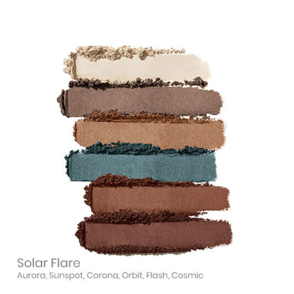 Swatch of JaneIredale Purepressed EyeShadowPalette SolarFlare