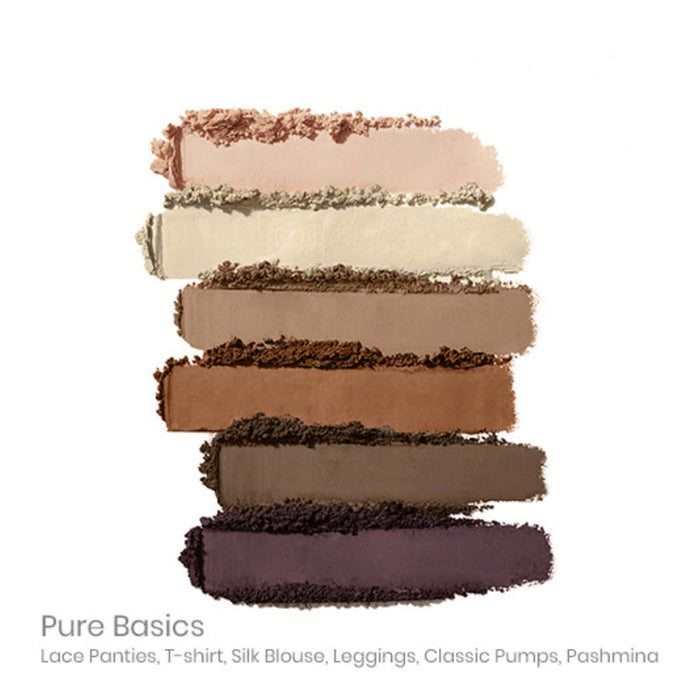 Swatch of JaneIredale Purepressed EyeShadowPalette PureBasics
