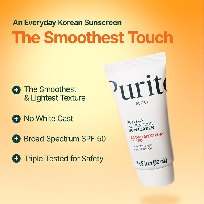 Purito Seoul Sun Day Adventure Sunscreen SPF 50 1.69oz/ 50ml