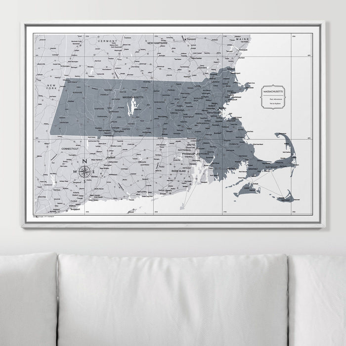36" x 24" / Standard / Smooth White