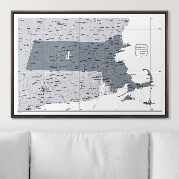 36" x 24" / Standard / Dark Walnut