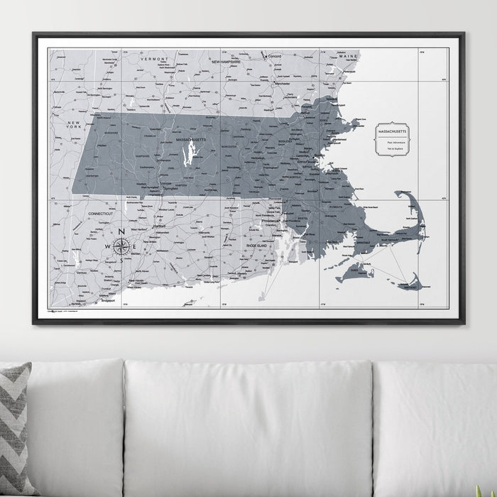 48" x 32" / Standard / Wood Grain Black