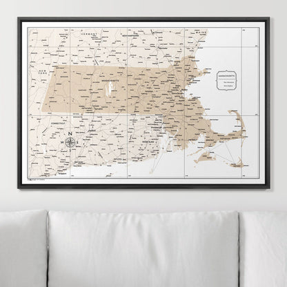 36" x 24" / Standard / Wood Grain Black