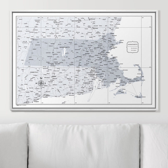 36" x 24" / Standard / Smooth White