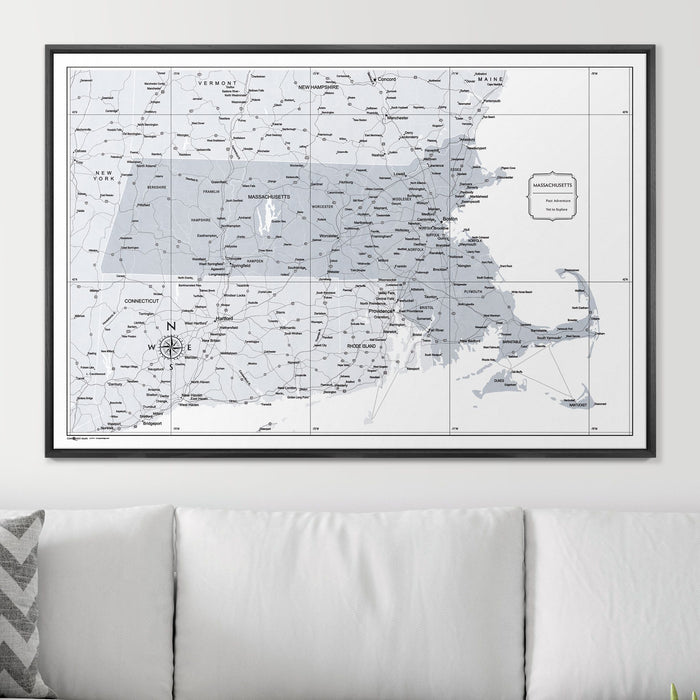 48" x 32" / Standard / Wood Grain Black