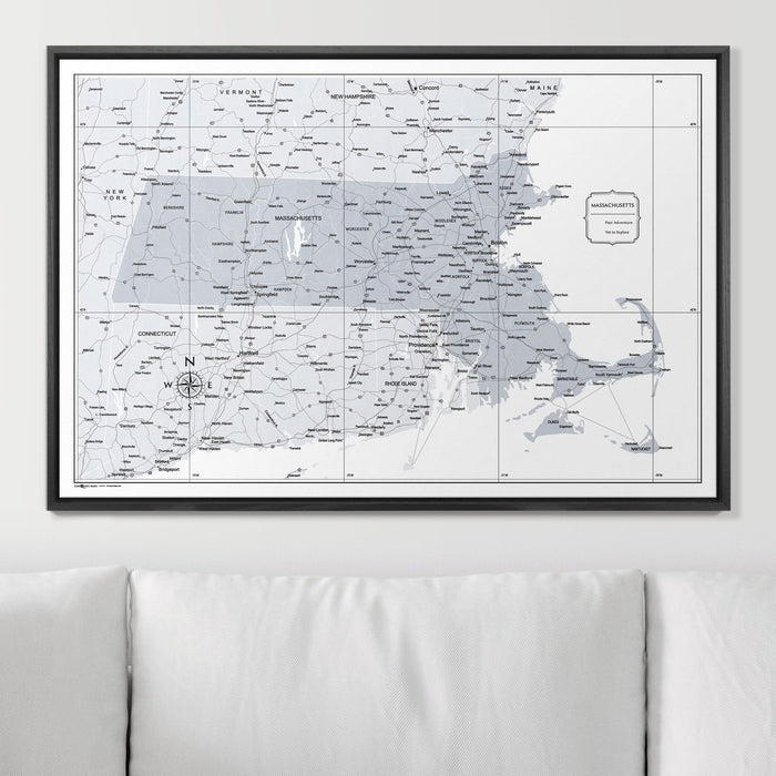 36" x 24" / Standard / Wood Grain Black