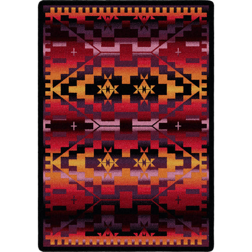 Image of an area rug, Rainbow Blanket - Sunset