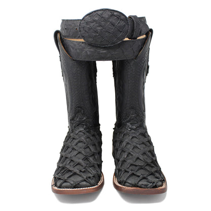 Ranchers Black Pirarucu Belt