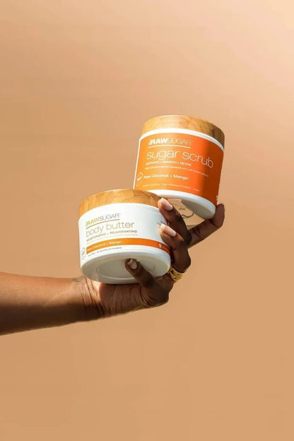 RAW SUGAR Glow Exfoliate Bright Hydrate & Smooth