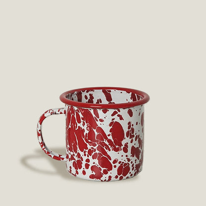 Red Enamel Mug