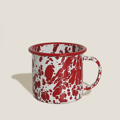Red Enamel Mug