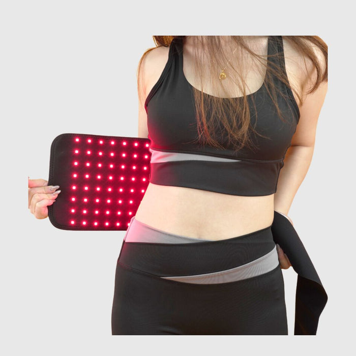 Red and near infrared light therapy belt with 660nm and 850nm LEDs