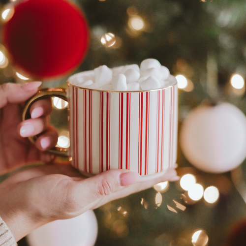 Red Stripe Coffee Mug