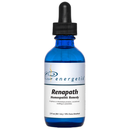 Renapath is a homeopathic combination formula for symptoms of weakened kidney such as bloating and frequent, diminished, or involuntary urination.