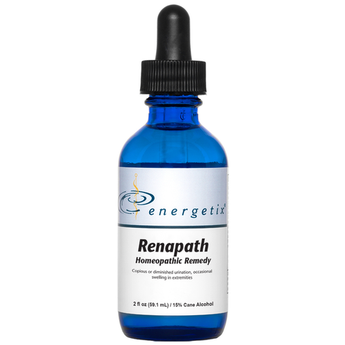 Renapath is a homeopathic combination formula for symptoms of weakened kidney such as bloating and frequent, diminished, or involuntary urination.
