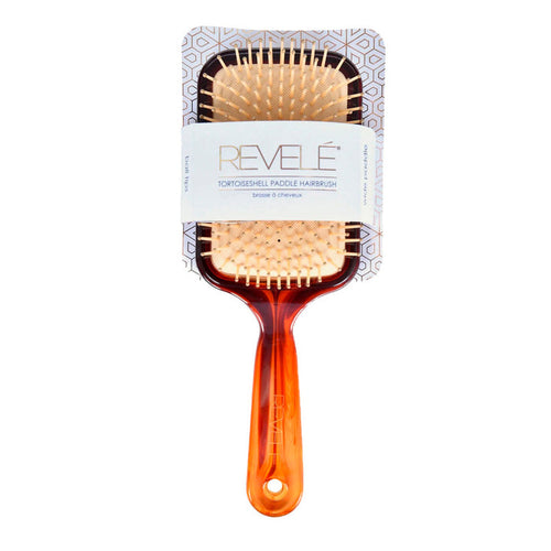 Revele Tortoiseshell Paddle Hair Brush - ikatehouse
