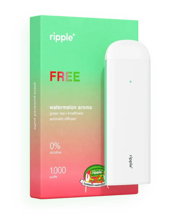 Ripple+ Bliss - Watermelon Zero Nicotine Diffuser - 1,000 Puffs