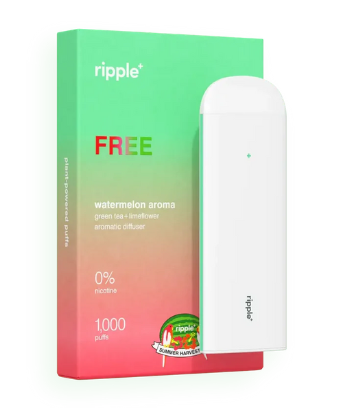 Ripple+ Bliss - Watermelon Zero Nicotine Diffuser - 1,000 Puffs