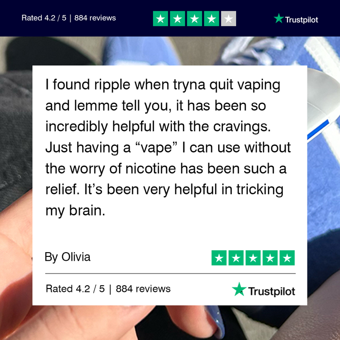 Ripple+ Relax - Jasmine Zero Nicotine Diffuser - 1,000 Puffs: 40g
