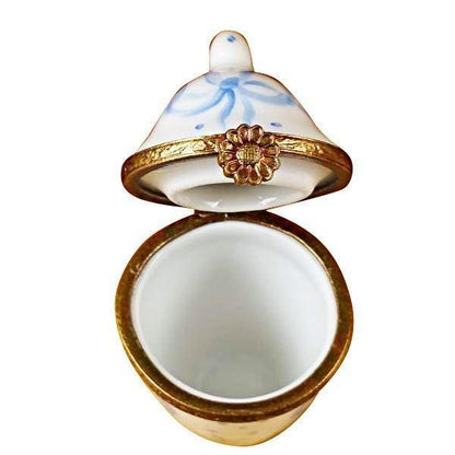Blue and White Urn limoges box Porcelain Limoges French Trinket Box