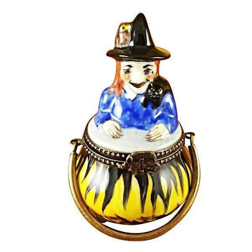 Witch in a Pot limoges box Porcelain Limoges French Trinket Box