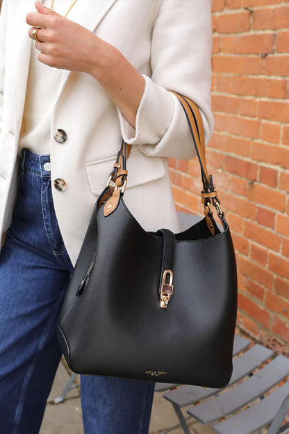 Romany Black Hobo Tote