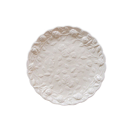 Rose Embossed Plates