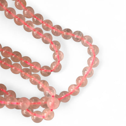 Rose Quartz 6mm Bead Strand – 14" Natural Crystal Beads for Jewelry Making & Heart Healing