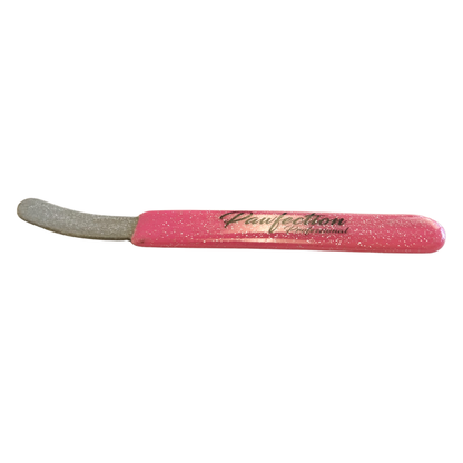 Round Curved Stripping File (FINE) w/ Pink Glitter Handle