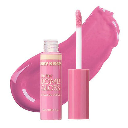 Ruby Kisses Butter Bomb Gloss Non-Sticky Lip Gloss 0.26oz/ 7.8ml - ikatehouse