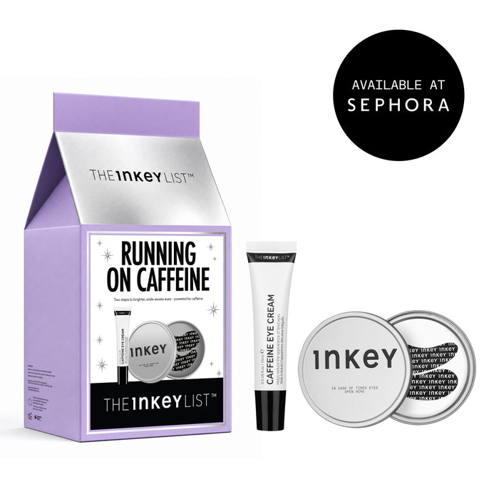 Running on Caffeine - Caffeine Eye Cream & Reusable Eye Patches Set