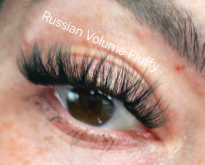 Russian Volume 3D Lash Clusters – Fluffy DIY Extensions + Invisible Bond & Sealer (7–10 Days Wear)