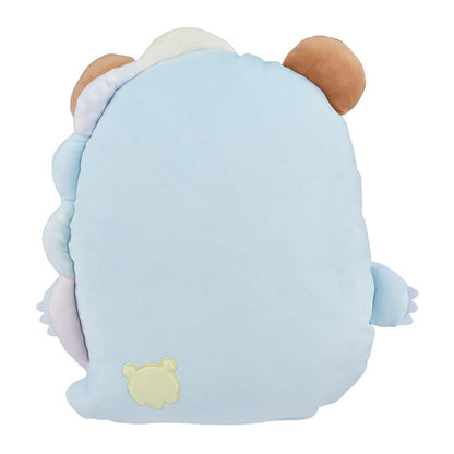 San-X Original Chairoikoguma Plays With Dino Flat Mochi Series Plush Pastel Blue