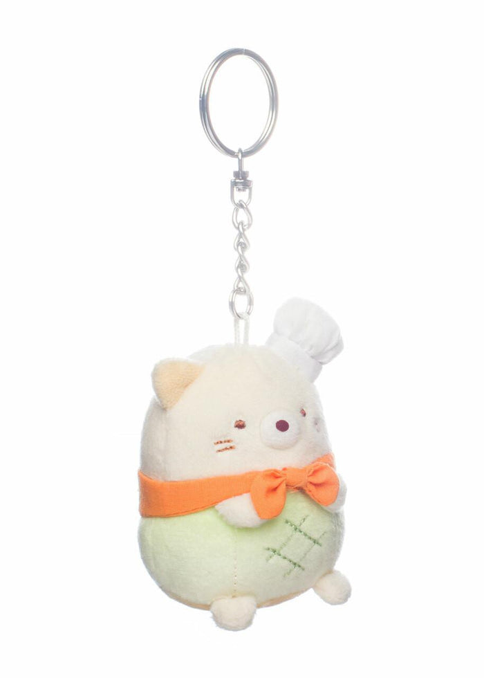San-X Sumikko Gurashi Original Neko Melon Bread Baker Keychain 4 in