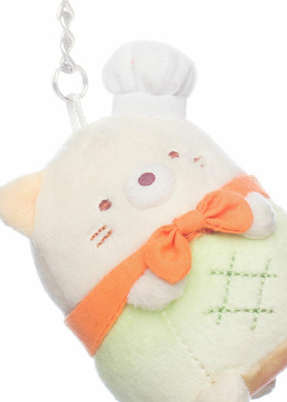 San-X Sumikko Gurashi Original Neko Melon Bread Baker Keychain 4 in