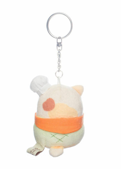 San-X Sumikko Gurashi Original Neko Melon Bread Baker Keychain 4 in
