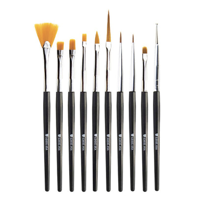 Sassi Nail Art Brush set 10pcs - ikatehouse