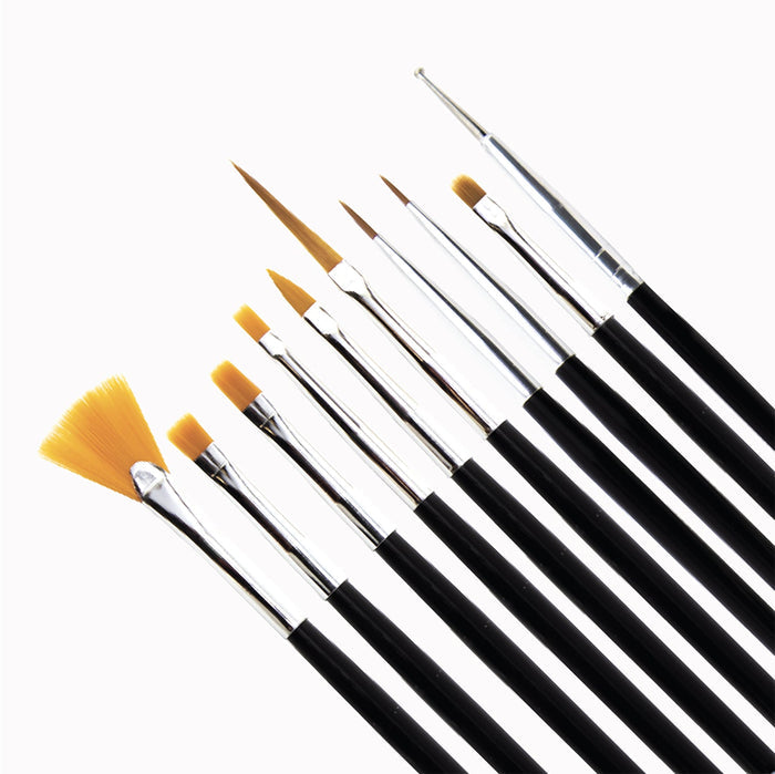Sassi Nail Art Brush set 10pcs - ikatehouse