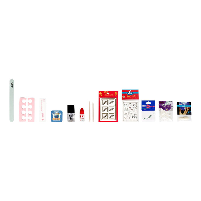 Sassi Nail Art Starter Kit 15 Items - ikatehouse