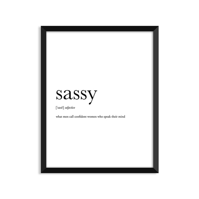 Sassy Definition Everyday Card