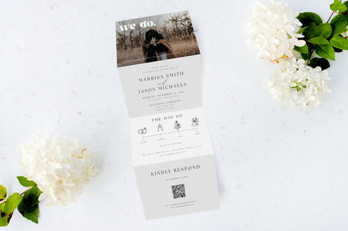 Save the Date | We do | Tri Fold Invitation