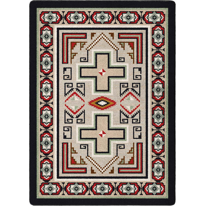 Image of an area rug, Saw Tooth - Raincloud
