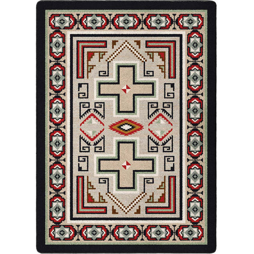 Image of an area rug, Saw Tooth - Raincloud