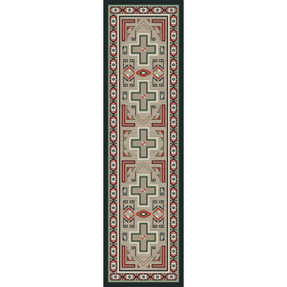 Image of an area rug, Saw Tooth - Raincloud