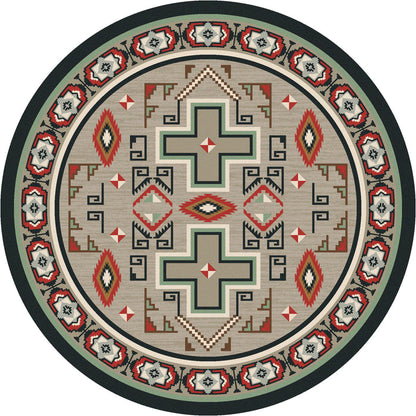 Image of an area rug, Saw Tooth - Raincloud