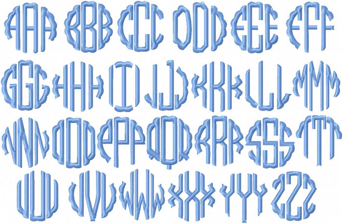 SCALLOP CIRCLE FONT 4  4 INCH