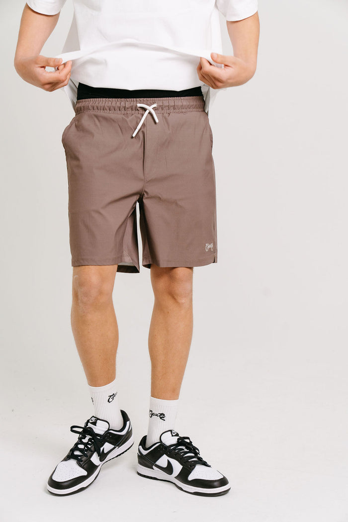Scripted Stamp Swim Shorts