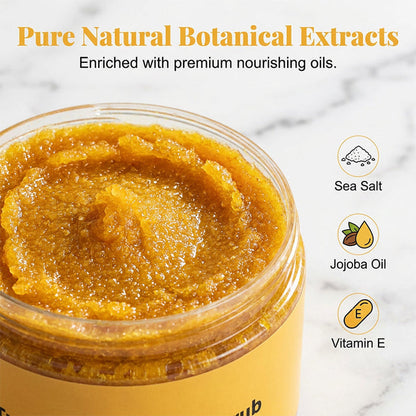 Sea Salt Body Scrub With Turmeric And Jojoba Oil