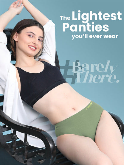 Seamless No Show Micro Modal Hipster panties pack of 2