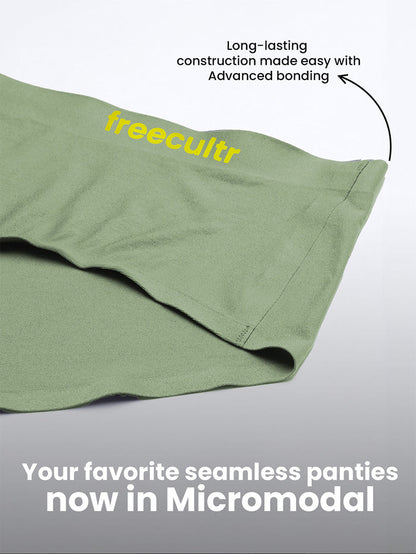 Seamless No Show Micro Modal Hipster panties pack of 3
